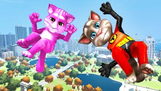 Cat Tom in GTA 4: Euphoria Ragdolls [My Talking Tom] - Episode 2