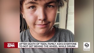 Information Family of 15-year-old killed by suspected drunk driver speaks out Update