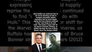 Mark Ruffalo Confirms Hulk Won’t Return in Avengers: Doomsday #shorts #hulk #avengers