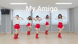 My Amigo Line Dance |마이아미고 라인댄스 |Improver|Queen the Land Line Dance I경기광주라인댄스#퀸더랜드라인댄스 #퀸더랜드Q