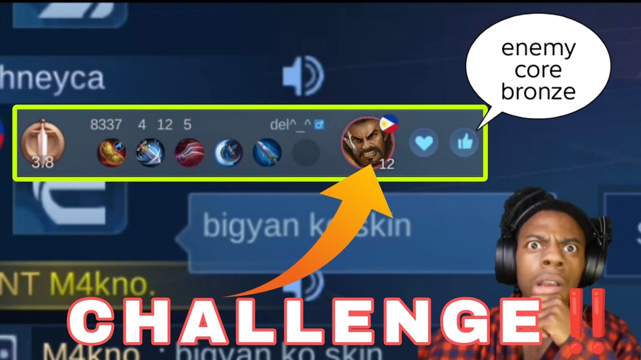 ENEMY CORE BRONZE CHALLENGE FOR 5 LIGHBORN SKIN🤯 #mlbb #mobilelegends #Makno 