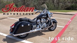 Indian Springfield - Test ride / Walk around