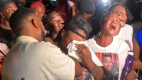 MOMENT TOYOSI ADESANYA, OTHERS WEEP UNCONTROLLABLY AT MURPHY AFOLABI'S CANDLE NIGHT