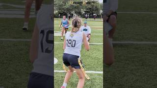 Paxon Eagles Elyanna Perez TD pass to London Lewis at Jaguars Elite 7v7 Tryouts