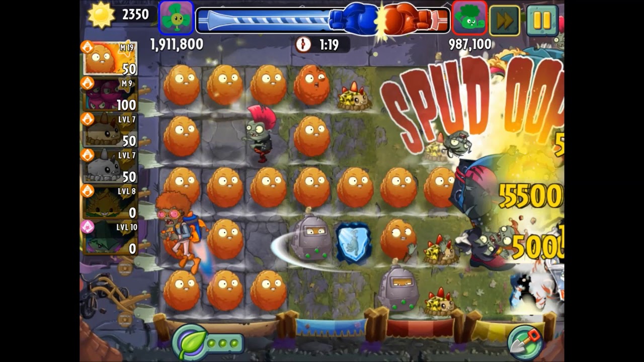 Plants Vs Zombies 2 Arena Week 114 EXPLODONUT BOOSTED 4MIL, Gumnut sticky Season , Jade League Battl