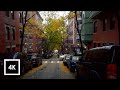 Walking in the rain in boston ma binaural rain on umbrella sounds in beacon hill 4k asmr