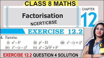 Class 8 Maths Ex 12.2 Question 4 Solution | Chapter 12 Factorisation | 8th Class NCERT Solutions