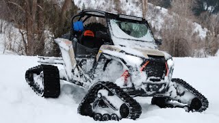 Testing Rzr Xp Turbo With Kimpex Wss4 Snow Tracks