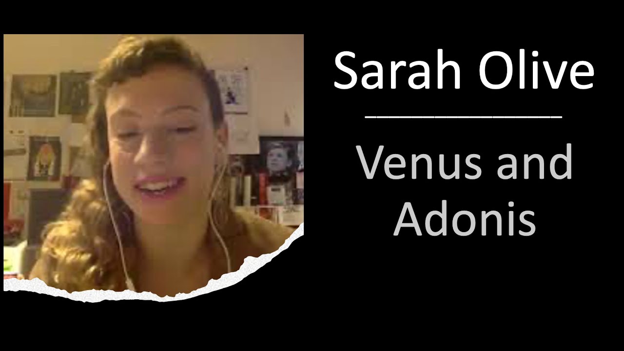 SoS #3 | Sarah Olive: Venus and Adonis