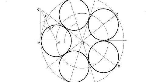 Construction Of Equal Circles Within Another Circle || Engineering Drawing