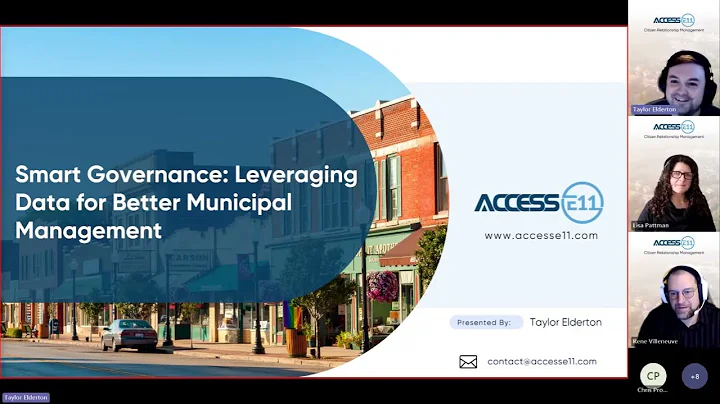 Webinar - Leveraging Data for Better Municipal Management