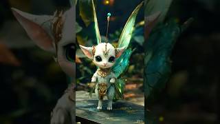 “The Cute Mischief Fairy Creature with Butterfly Wings ✨🦋” #MagicalWorld #CuteCreature