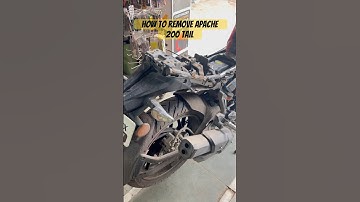 How to remove apache 200 tail and install tail tidy ?? #bike #motorbikeaccessories #motorcycle