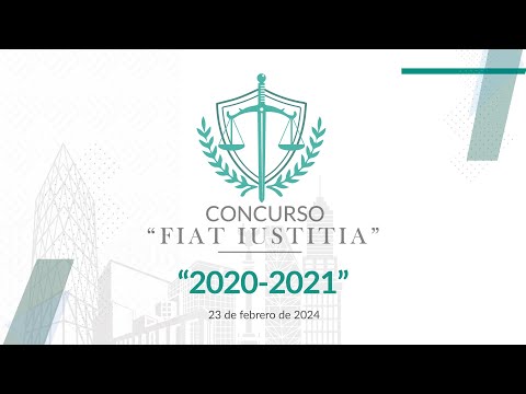 Sesión de Pleno Público de Magistradas y Magistrados Ceremonia de Premiación Fiat Iustitia 2020-2021
