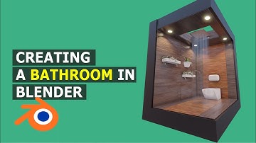 creating a modern bathroom scene in blender 2 8