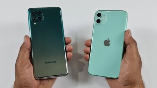 Samsung F62 vs iPhone 11 Speed Test & Camera Comparison