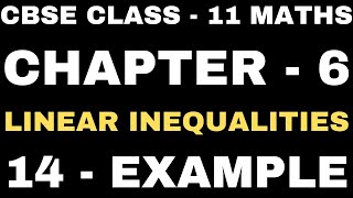 14 Example Exercise 6.3 l Chapter 6 Linear Inequalities exercise 6.3 example14 l Class11Maths l