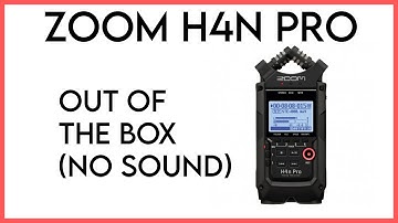 ZOOM H4n Pro - Black (Out of the box, no sound)