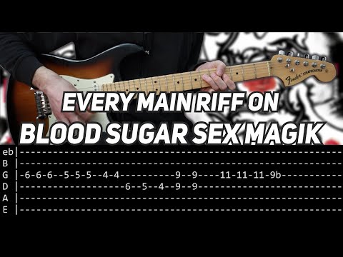 Red Hot Chili Peppers - BSSM - Every main riff (with TAB)