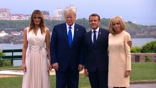 G7 summit: Macron welcomes Trump, Johnson and Merkel | AFP