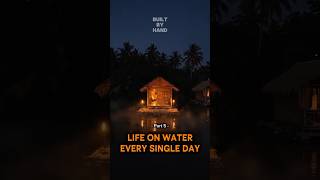 Raft House | Everyday Life on the Water | Built By Hand#aivideo #aishorts #timelapse