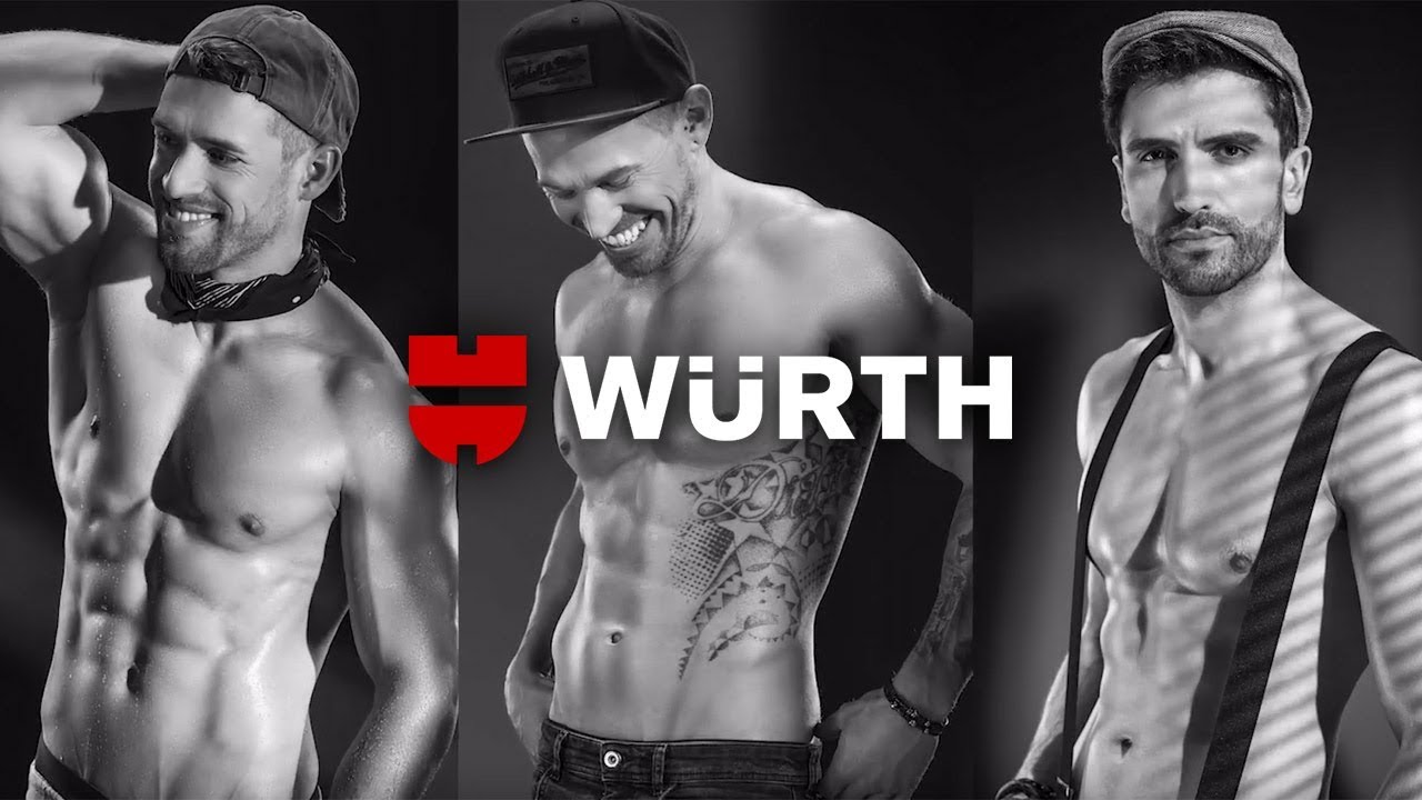 Würth Men Calendar 2019 - Behind the scenes - YouTube.