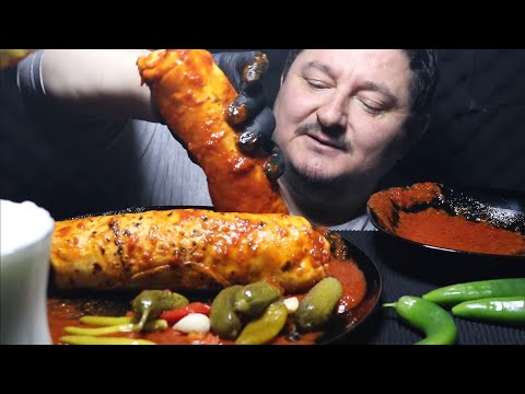 ASMR Best Of Hatay Döner Acı Biber Amazing ASMR MUKBANG King