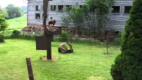 Klaus Ihlenfeld's SculptureGarden @KI-Farm in May2...