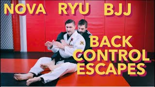 Back control escapes- Coach Jestyn NOVA RYU BJJ 🥋🤙🏼🛡️⚔️