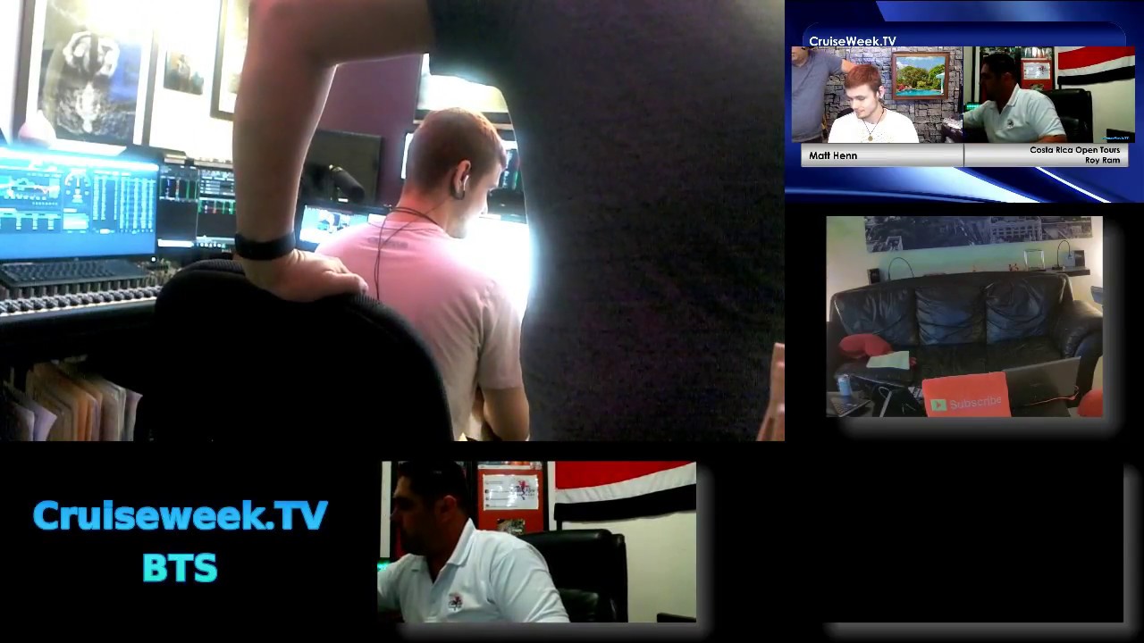 CruiseWeek TV BTS Live A live stream showing you how the show is put together