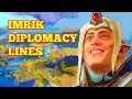 Imrik Diplomacy Lines. Total War Warhammer 2