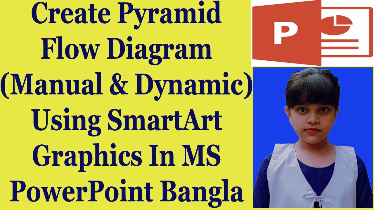 Create Pyramid Flow Diagram (Manual & Dynamic) Using SmartArt Graphics In MS PowerPoint Bangla