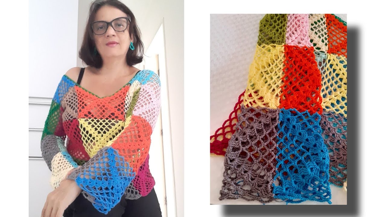 Blusa com quadradinhos (aula 6)