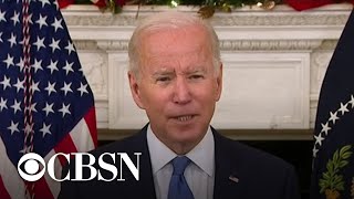 Biden unveils new steps to fight Omicron coronavirus variant | CBS News Special Report