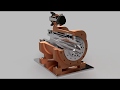 Курсач. Шпиндельный узел с разрезом. SolidWorks + Fusion 360