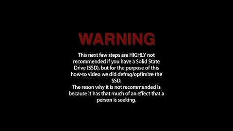 Disk CleanUp and Disk Defragment