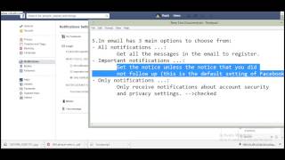 Block facebook mail notification