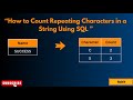 How to Count Repeating Characters in a String Using SQL Server