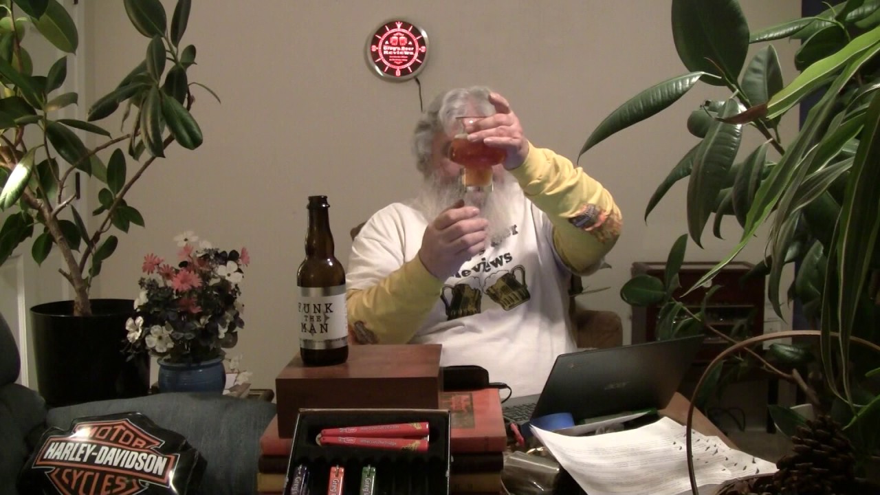 Beer Review # 2465 River North Brewing Funk The Man Cabernet Barrel Aged Saison