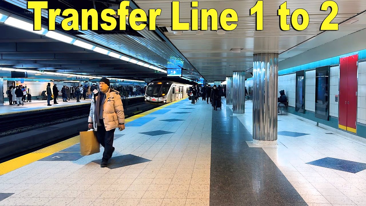 Toronto Subway Transfer | Line 1 to Line 2 at Bloor-Yonge Station