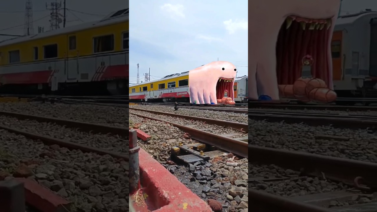 Kereta nya jadi Cacing Besar Alaska makan sandy 