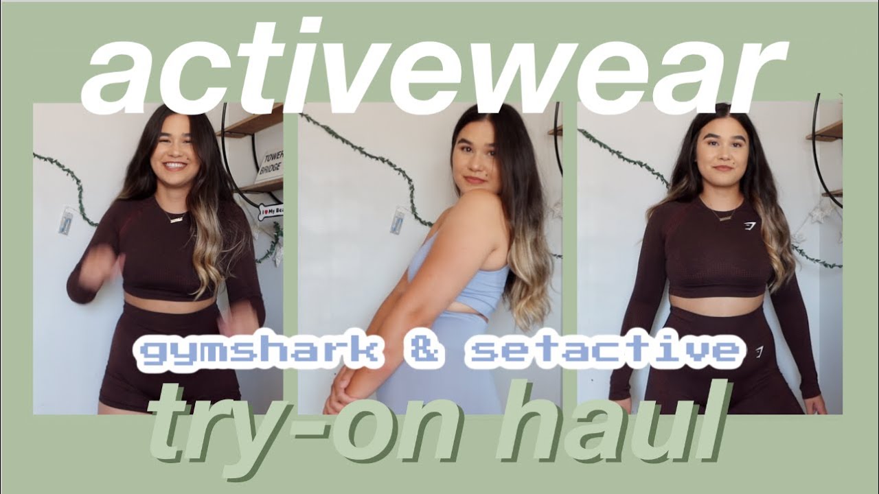 activewear try-on haul 2020 | set active & gym shark