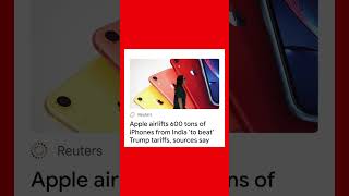 Apple Airlifts 600 Tons of iPhones to Dodge Trump Tariffs! #Apple #iPhone #TrumpTariffs #News