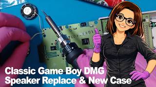 Classic Game Boy DMG No Sound Repair — Speaker Replacement & New Case