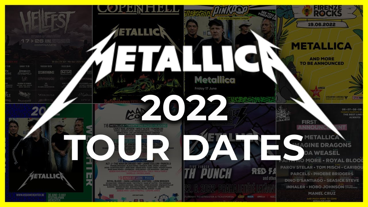 metallica tour dates 2022 europe