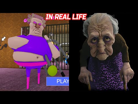 GRANDMA BARRY'S PRISON RUN IN REAL LIFE Obby New Update Roblox - All Bosses Battle FULL GAME #roblox