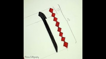 Double pencils Arabic Calligraphy Tutorial - Alif | #short