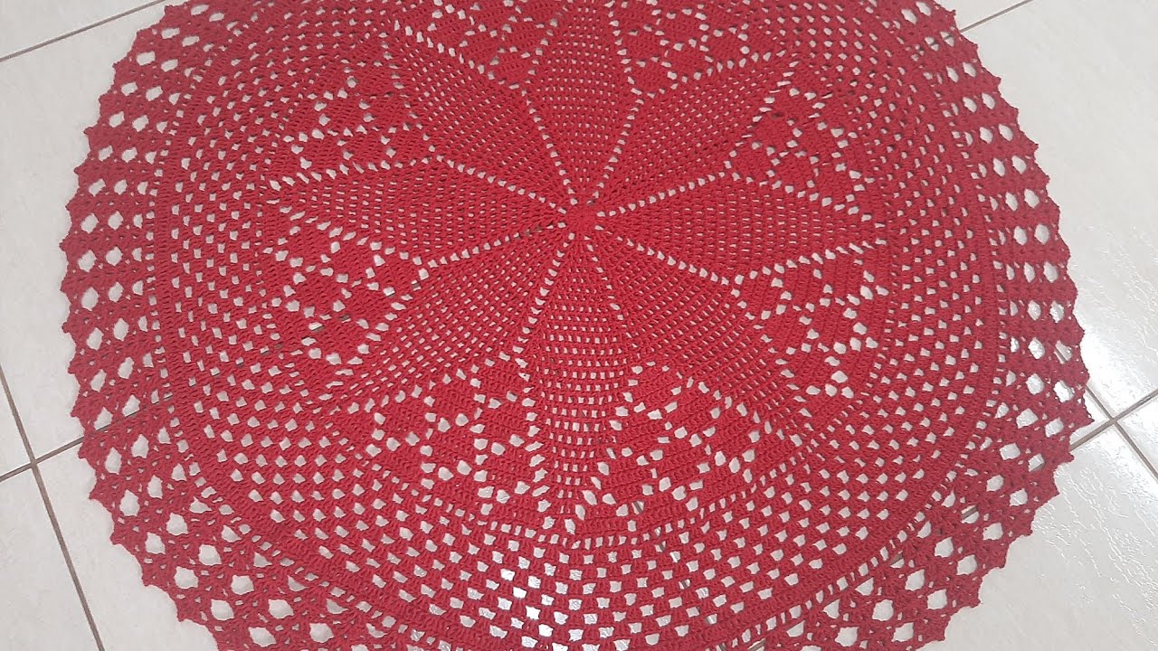 Vlog de toalha de mesa de croche.