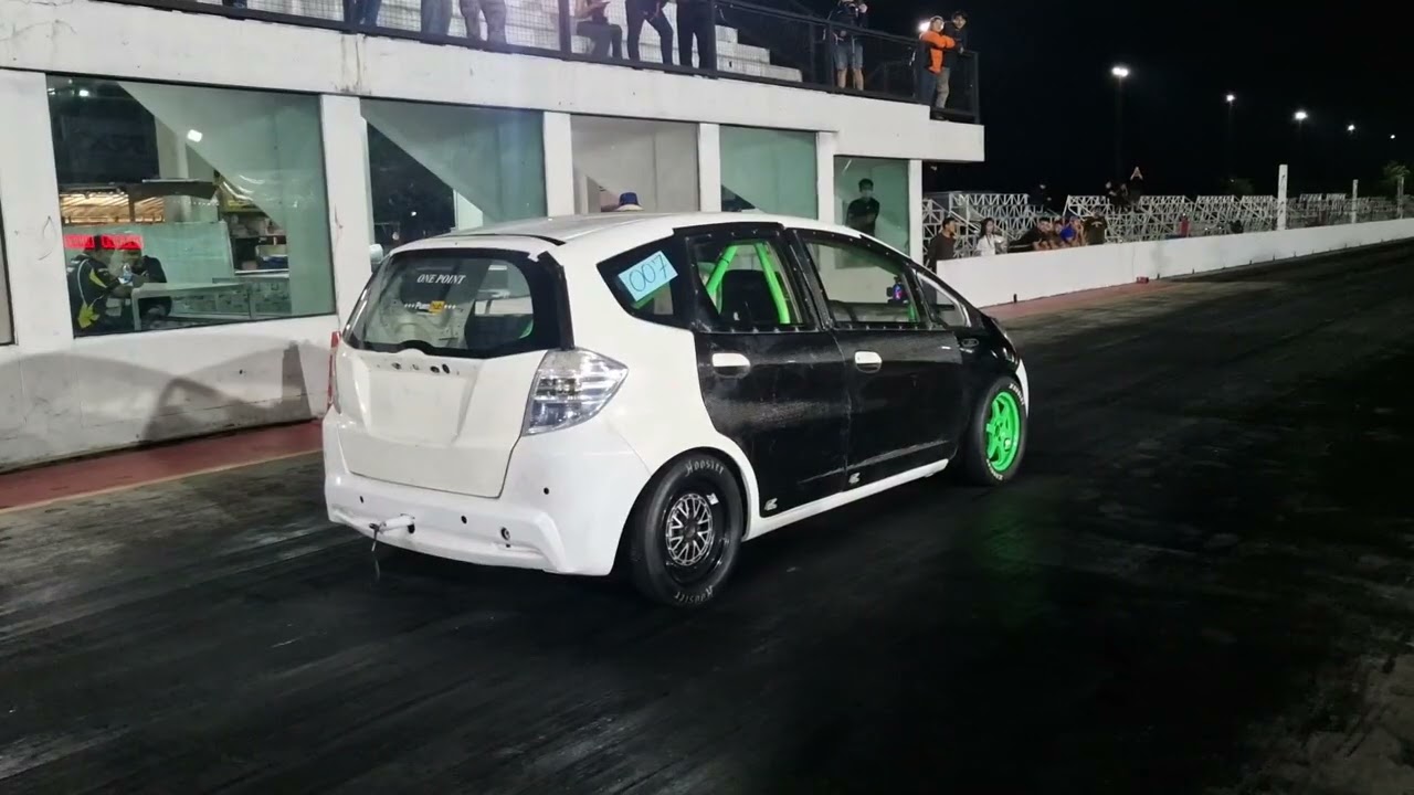 Honda Jazz HP Service Drag racing test run 402m Bangkok Drag Avenue 2025