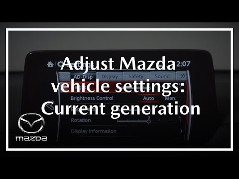How to Adjust Your Mazda Vehicle Settings | Original generation